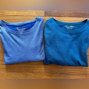 Tasso Elba Men’s Short Sleeve Tees in Blue and Teal